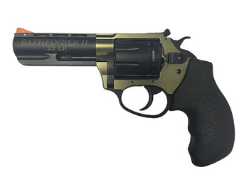 Charter Arms 52236 Pathfinder II Small Frame 22 LR 8 Shot 3.50" Black Passivate Steel Barrel & Cylinder, OD Green Aluminum Frame, Black Rubber Grip, Exposed Hammer