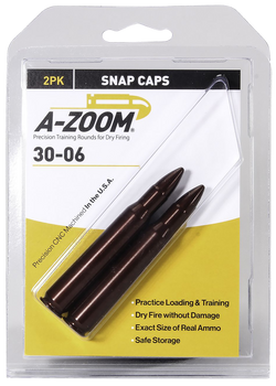 A-Zoom 12227 Rifle Snap Cap 30-06Springfield 2Pack                                                                                                                                                      