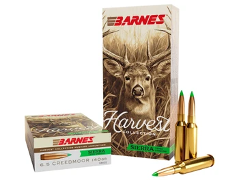 Barnes Bullets 32400 Harvest 6.5Creedmoor 140gr Sierra Tipped GameKing 20 Per Box/10 Case