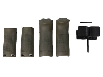 Glock 39844 Backstrap/Beavertail Set Battlefield Green Polymer