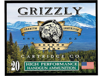 Grizzly Ammo GC10M6 10mmAuto 165gr Jacketed Hollow Point 20 Per Box/10 Case