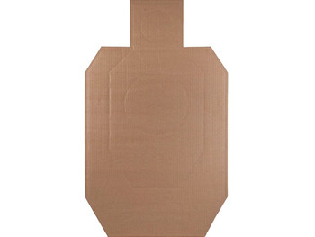 Action Target IDPACB100 IDPA Competition Torso Cutout Hanging Cardboard Brown 100Ct