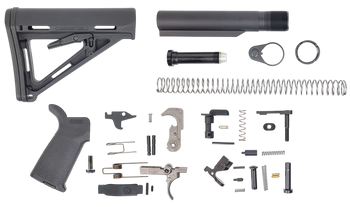 Dpms Panther Arms DP51655109854 MOE PPT Lower Build Kit AR-15 Includes Black Magpul Grip & Magpul MOE Black Stock                                                                                       