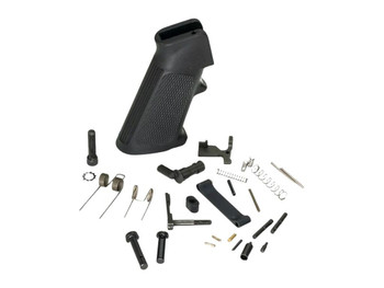 White Label Armory WLA-LOW-1014-01 Lower Parts Kit For AR Platform Curved Trigger Black