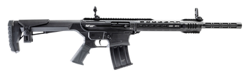 Gforce Arms GF251220 GF25  12 Gauge Semi-Auto 3" 5+1 20" Black Cerakote Spiral Threaded Barrel, Black Cerakote Picatinny Rail Aluminum Receiver, Black Adjustable Synthetic Stock  w/Black Rubber Grip  