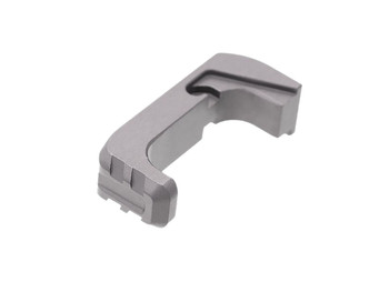 Tyrant CNC TD43X48EG Extended Magazine Release Glock 43x/48 Grey Aluminum