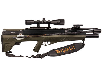Benjamin BPABMX Airbow M600 Kit PCP 357 Pellet Black Barrel, OD Green Stock, CenterPoint 6x40mm AO