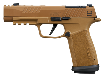 Sig Sauer 365XF9DH310 P365 DH3 Compact 9mm Luger 10+1 3.70" Black DLC Barrel, Coyote Cerakote Stainless Steel Lightening Cut/Optic Ready/Serrated Slide & Frame w/Picatinny Rail, Interchangeable Backst