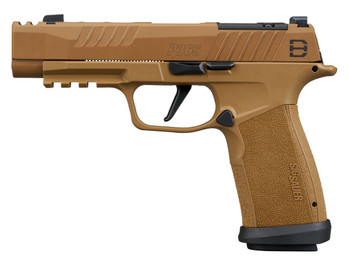 Sig Sauer 365XF9DH310 P365 DH3 Compact 9mm Luger 10+1 3.70" Black DLC Barrel, Coyote Cerakote Stainless Steel Lightening Cut/Optic Ready/Serrated Slide & Frame w/Picatinny Rail, Interchangeable Backst