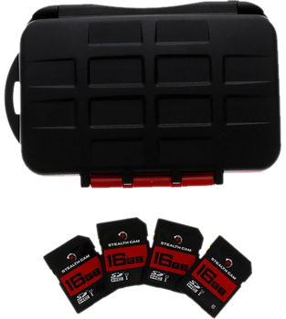 Stealth Cam STCMCSC16GB4PK Memory Card Storage Case                                                                                                                                                     