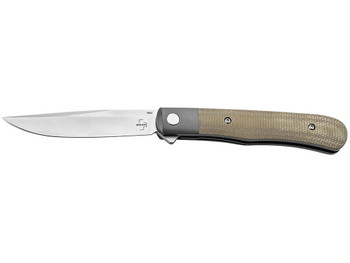 Boker 01BO930 Trapper 3.23" Plain Nitro-V Blade Micarta Handle