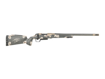 Fierce Firearms CT Rival XP 2.0 25 Creedmoor 20" Carbon Fiber Threaded Barrel, Smoked Bronze Cerakote Titanium Drilled & Tapped Receiver, Integral Rail Forend, Desert Shadow Camo Adj Comb Carbon Fibe