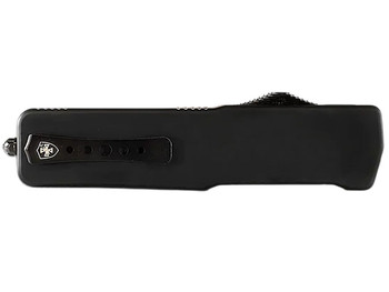 Templar Knife XMCABK121 Excalibur Money Clip 1.90" OTF Dagger Plain Black Oxide Stonewashed Powder Coated D2 Steel Blade, 3.38" Black Anodized Aluminum Handle