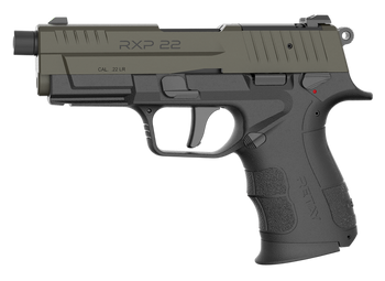Retay USA RXP22BLKODSL10TH RXP 22 LR 10+1 4" Threaded Barrel, OD Green Cerakote Optic Ready/Serrated Slide, Black Cerakote Polymer Frame w/Accessory Rail, RMR/RMSc Footprint                           