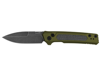 Kershaw 7205 Launch 22 Automatic 3.45" Folding Spear Point Plain CPM MagnaCut Steel Blade, OD Green Anodized w/Black Micarta Inserts Aluminum Handle