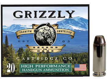 Grizzly Ammo GC10M4 10mmAuto 180gr Jacketed Hollow Point 20 Per Box/10 Case