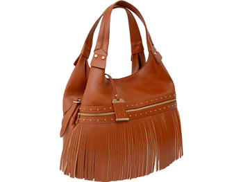 BDOG BDP-090 SHOULDER BAG W/TASSEL&HOLSTER COGNC