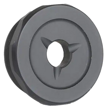 Jk Armament JK155LTEC22 LT Flash Reducer End Cap 22Cal Fits Aluminum Hard Anodized Black                                                                                                                