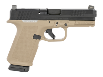 Ruger 19426 RXM 9mm Luger 15+1 4.50" Black FNC Nitride Barrel & Optic Ready/Serrated Slide, Flat Dark Earth Polymer Frame w/Accessory Rail, Textured Grip, RMSc/RMR/DeltaPoint Pro Footprint            