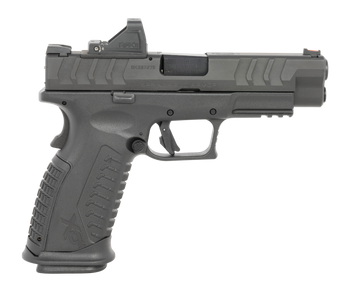 Springfield Armory XDME94510BHCOSP15PAC XD-M Elite OSP Gear Pac Full Size 10mm Auto, 15+1 4.50" Black Melonite Match Grade Barrel & Optic Ready/Serrated Steel Slide, Black Polymer Frame w/Picatinny Ra