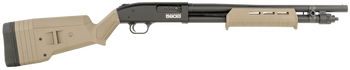Mossberg 51608 590S  Compact 12 Gauge Pump 3" 9+1 18.50" Drilled & Tapped Receiver, Synthetic Stock                                                                                                     