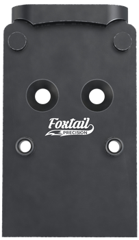 Foxtail Precision 100006 Red Dot Adapter Plate for Optics-Ready Pistol  Black Anodized Glock MOS                                                                                                        
