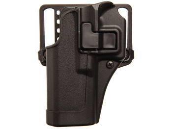 Blackhawk 410520BKL Serpa CQC OWB Size 20 Matte Black Polymer Belt Loop/Paddle Fits S&W J Frame Fits 2" Barrel Left Hand