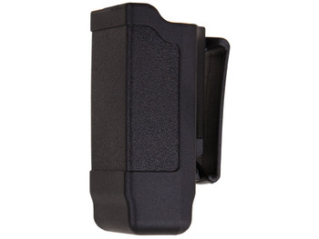 Blackhawk 410600PBK Single Mag Case Matte Black Polymer Belt Clip Compatible w/ Double Stack 9mm/10mm/40/45/357