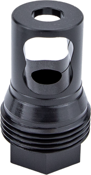Kgm Suppressors A-TMB50-S-4 R50T Taper Muzzle Brake Black Nitride Steel M25x1.5 Threads                                                                                                                 