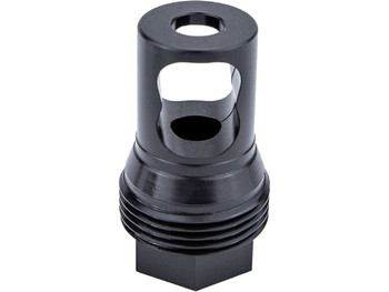 Kgm Suppressors A-TMB50-S-4 R50T Taper Muzzle Brake Black Nitride Steel M25x1.5 Threads