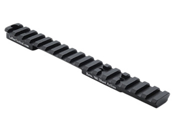 Larue Tactical LT113S0MOA Top Rail Black Fits Remington 700 Short Action 0 MOA