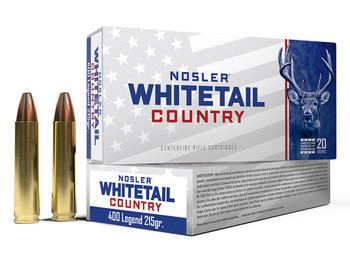 Nosler 40138 Whitetail Country 400Legend 215gr 20 Per Box/10 Case