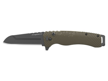 Outdoor Edge XD130AC Razor XD1 3" Folding Sheepsfoot/Utility Plain 420J2 SS Blade Heavy Duty Tan Glass-Filled Nylon Handle