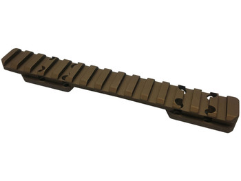 Talley PX0SB735 Smoked Bronze Cerakote Browning X-Bolt Picatinny Rail Mount Magnum Action