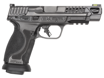 Smith & Wesson 14069 M&P M2.0 Competitor HD 9mm Luger 17+1 5" Overall Black Armornite Stainless Steel Spiral Fluted Barrel, Lightening Cut/Optic Ready/Serrated Slide & Stainless Steel Frame w/Picatinn