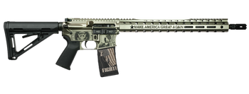 Black Rain Ordnance 24111203S Trump FX Custom Limited Edition 5.56 NATO 30+1 Silver Spec 15                                                                                                             