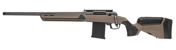Savage Arms 32694 110 Core Tactical Full Size 7mm PRC 5+1 24" Medium Heavy Fluted Barrel, Arca Rail Forend, Coyote Tan AccuStock w/AccuFit V2 Synthetic Stock, Left Hand                                