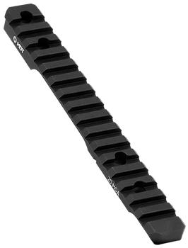 Mdt Sporting Goods Inc 102357BLK 20 MOA Picatinny Scope Base  Black Anodized Aluminum 11" Long Fits Howa 1500 Long Action                                                                               