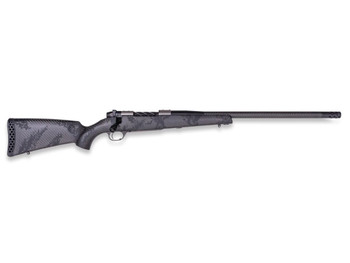 Weatherby MGT01N7MMBR2B Mark V Backcountry Guide TI 7mm BC 3+1 22" Graphite Black Cerakote Fluted Threaded Carbon Barrel, Titanium Drilled & Tapped Receiver, Exposed Carbon w/Carbide Black Accents Fix