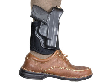 DeSantis Gunhide 014PC5ZZ0 Die Hard Rig Ankle Black Leather Fits S&W Bodyguard 2.0 Right Hand