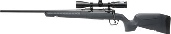 Savage Arms 32205 Axis 2 XP Combo Full Size 22-250 Rem 4+1 22" Black Sporter Barrel, Black Carbon Steel Receiver Drilled & Tapped, Gray Fixed Synthetic Stock, Weaver 3-9x40mm Scope, Left Hand         