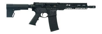 Faxon Firearms FXSPT3B105GA9 Sport  300 Blackout 30+1 10.50" Salt Bath Nitride Threaded Barrel, Aluminum Receiver w/Picatinny Rail, M-LOK Handguard, Black Polymer KAK Shockwave Pistol Brace, A2 Style 