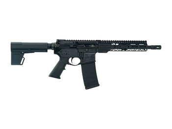 Faxon Firearms FXSPT3B105GA9 Sport 300 Blackout 30+1 10.50" Salt Bath Nitride Threaded Barrel, Aluminum Receiver w/Picatinny Rail, M-LOK Handguard, Black Polymer KAK Shockwave Pistol Brace, A2 Style