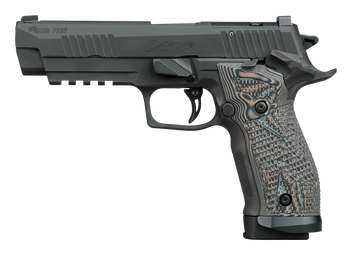 Sig Sauer 226X59XTMSAO P226 XFive Extreme Full Size 9mm Luger 10+1 5" Bull Barrel, Black Nitron Stainless Steel Optic Ready/Serrated Slide & Frame w/Beavertail & Picatinny Rail, Custom Hogue G10 Piran