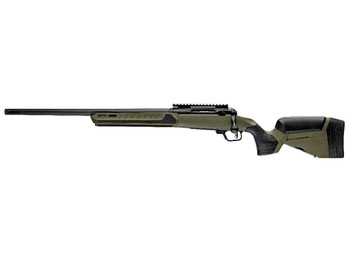 Savage Arms 32649 110 Core Predator Full Size 6.5 Creedmoor 10+1 22" Medium Heavy Fluted Barrel, Arca Rail Forend, Hunter Green AccuStock w/AccuFit V2 Synthetic Stock, Left Hand