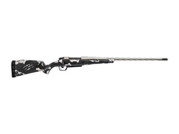 Fierce Firearms ROGSSX65PRC22TP Twisted Rogue XP 6.5 PRC 3+1 22" Tungsten Cerakote Spiral Fluted Threaded Stainless Steel Barrel, Drilled & Tapped Receiver, BiPod Rail Forend, Phantom Camo LR Negative