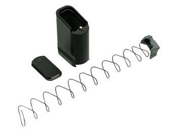 Shield Arms SAS15ME10BLK Magazine Extension Extended 10rd Compatible w/ Shield Arms S15 Magazine Black Anodized Aluminum