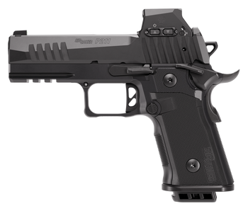 Sig Sauer 211CA9GT4RXSL P211 GT4 w/Optic Carry 9mm Luger 21+1 4.20" Black Barrel, Black Nitron Stainless Steel Serrated w/Optic Slide & Stainless Steel Frame w/Beavertail & Picatinny Rail, G10 Grip Pa