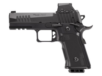 Sig Sauer 211CA9GT4RXSL P211 GT4 w/Optic Carry 9mm Luger 21+1 4.20" Black Barrel, Black Nitron Stainless Steel Serrated w/Optic Slide & Stainless Steel Frame w/Beavertail & Picatinny Rail, G10 Grip Pa