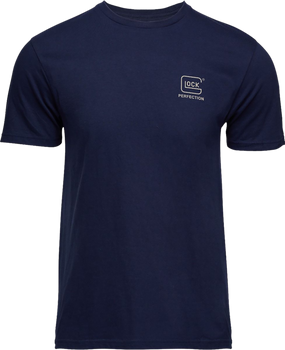 Glock AP96196 Glock Strong Tee  Navy Ringspun Cotton Short Sleeve XL                                                                                                                                    